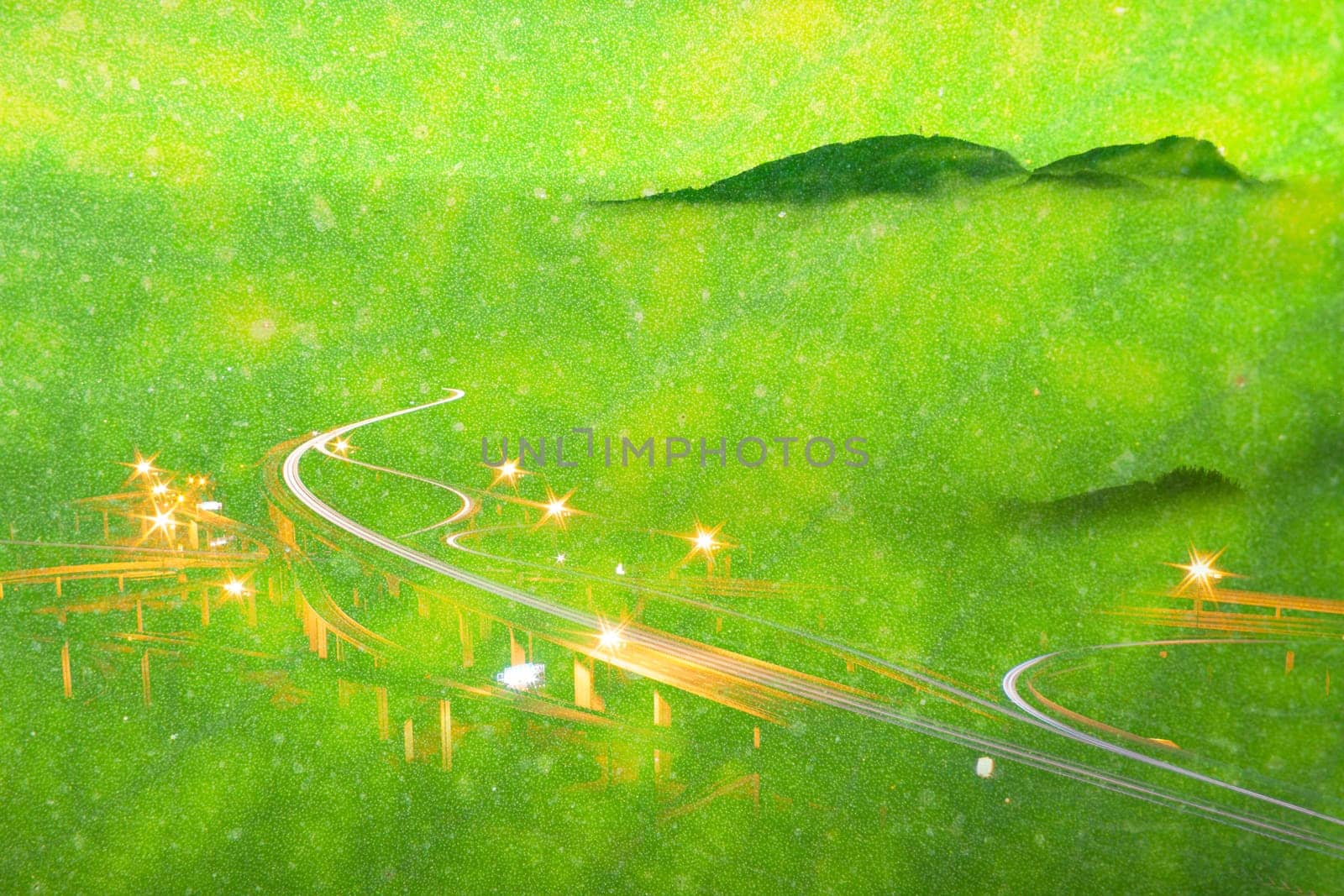Texture of a green leaf as background
