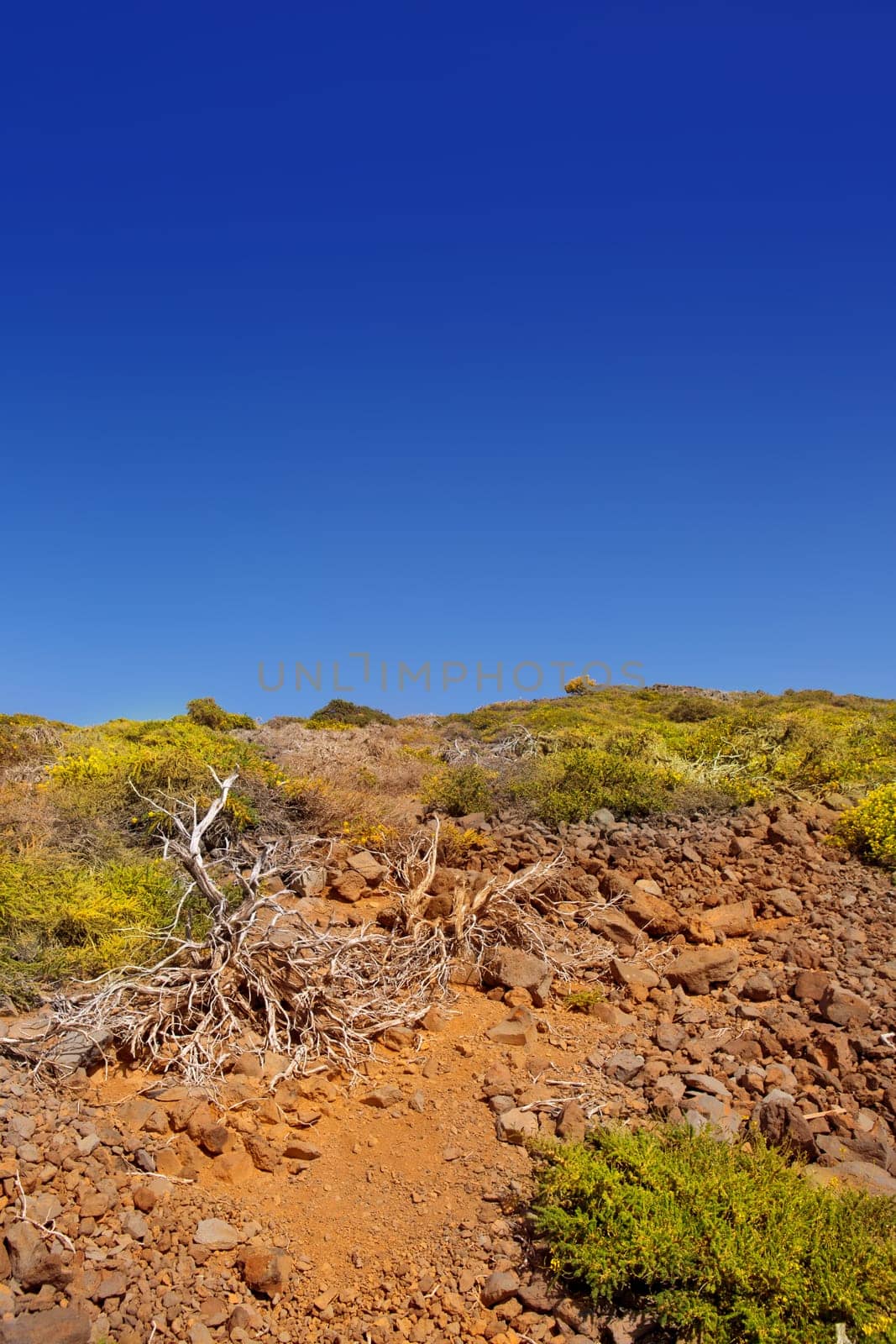 La Caldera de Taburiente mountain in La Palma at Canary islands