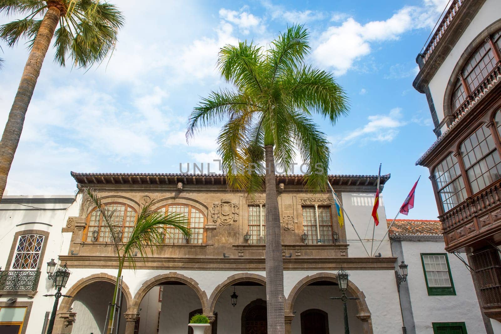 Santa Cruz de La Palma Plaza Espana town hall ayuntamiento Canary islands