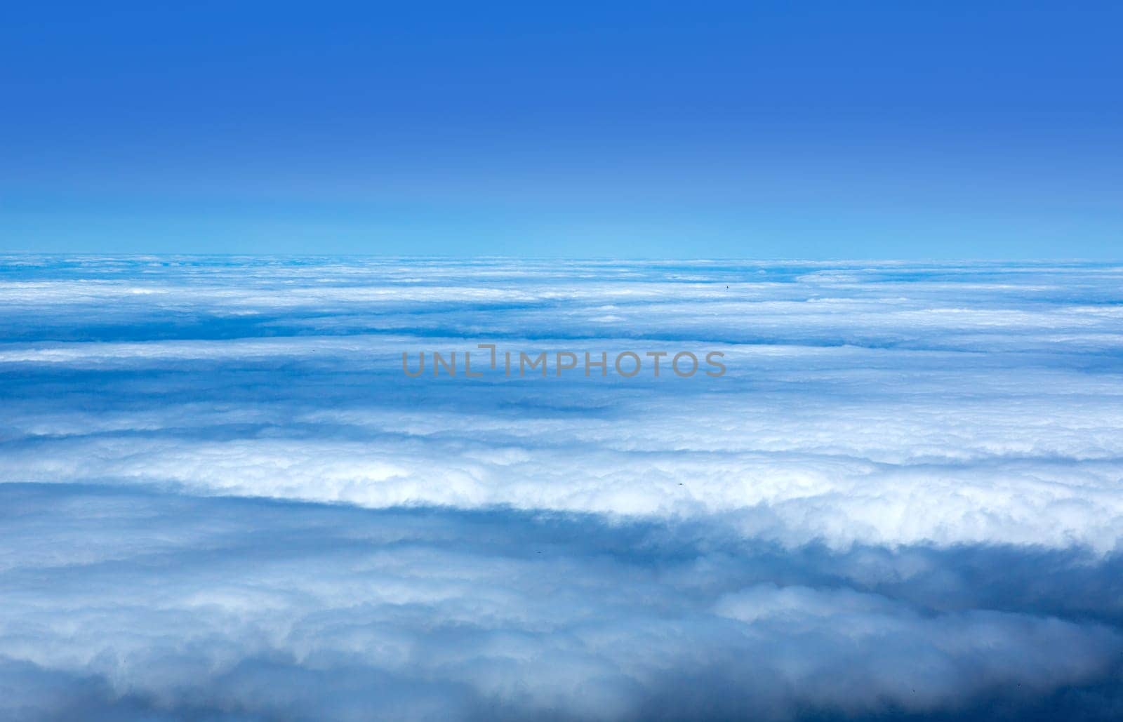 Blue sky sea of clouds in La Palma Canary Island