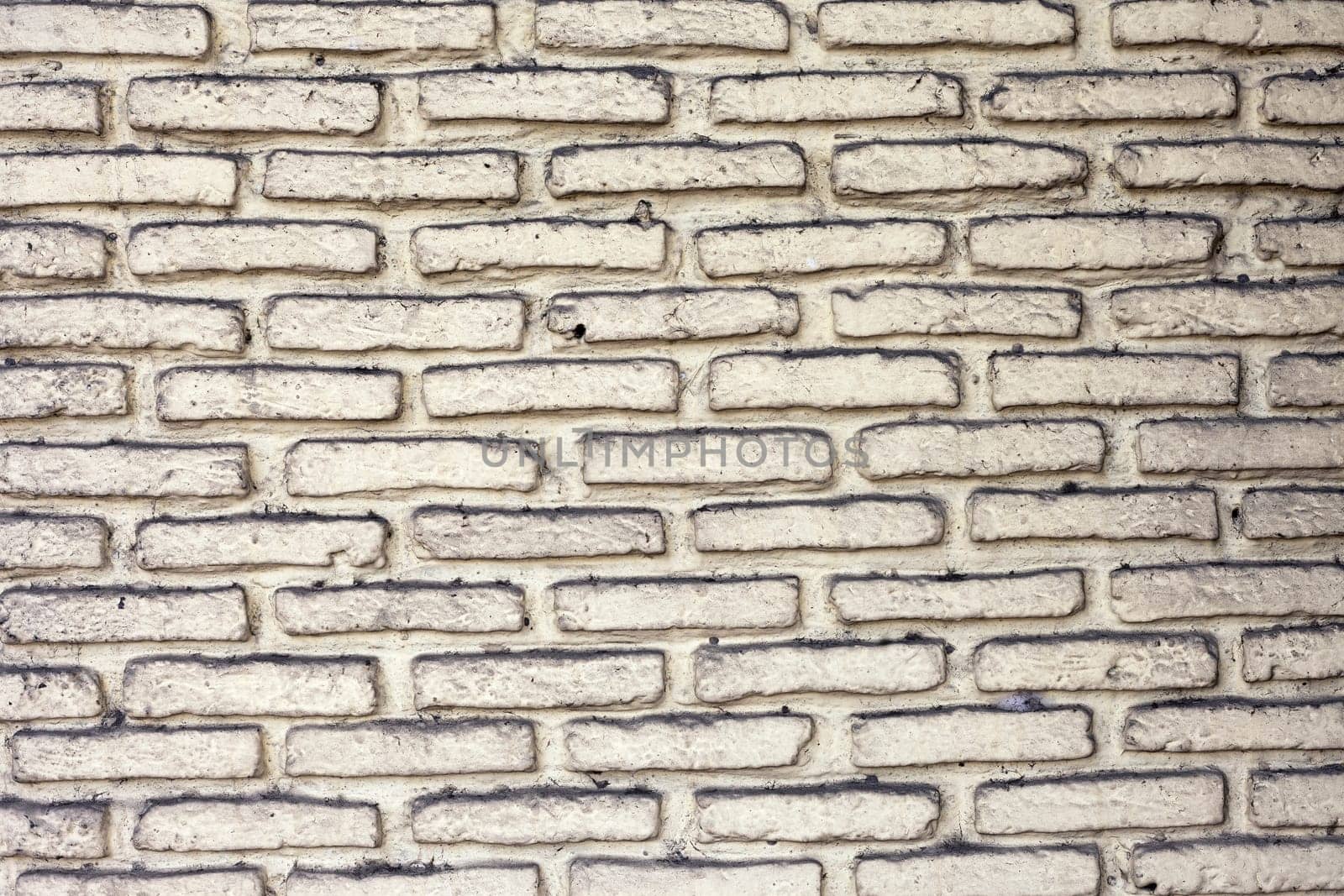 Background with old white painted brick wall