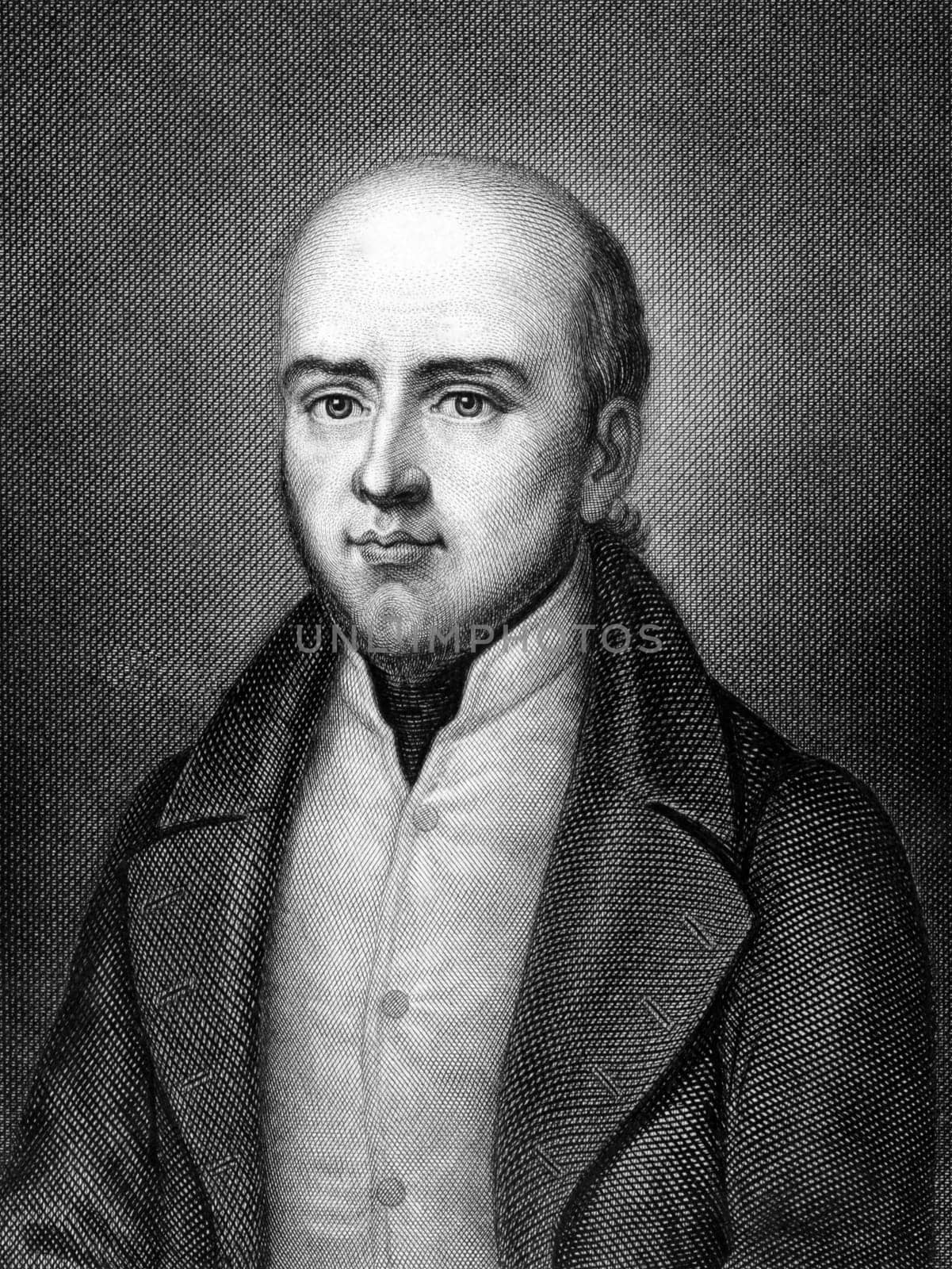 Albert L'Ouvrier (1815-1895) on engraving from 1859. Member of the Provisional Government of the French Republic. Engraved by Metzeroth and published in Meyers Konversations-Lexikon, Germany,1859.
