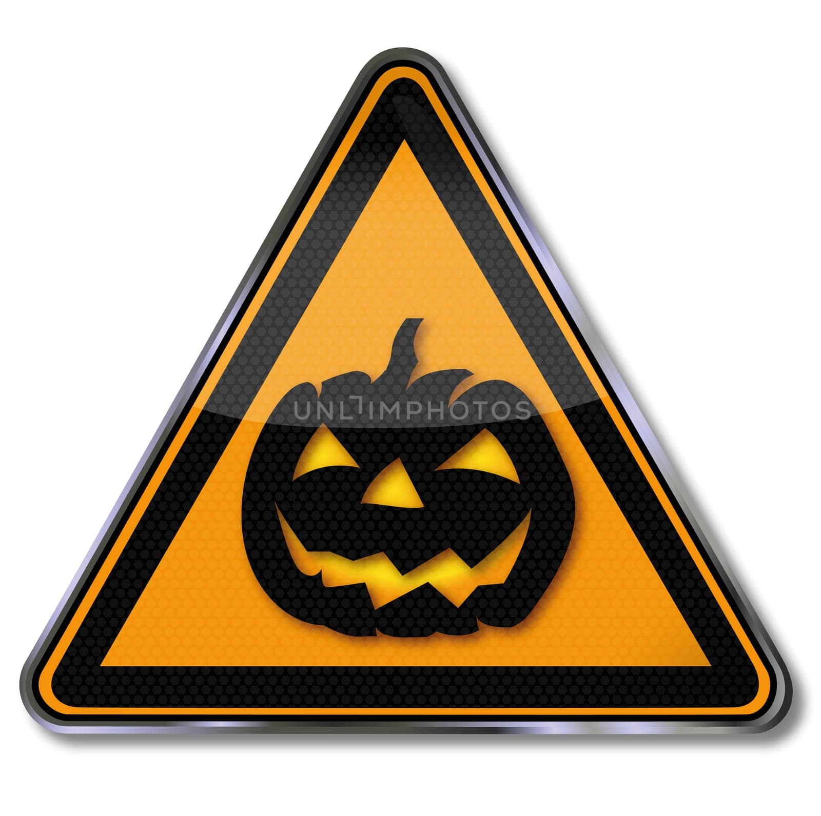 Halloween and pumpkin sign