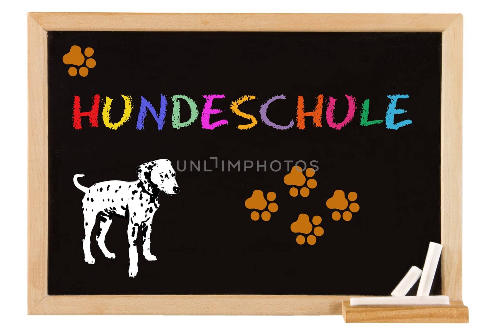 Concept - Dog School - Collage - Shield Dog School