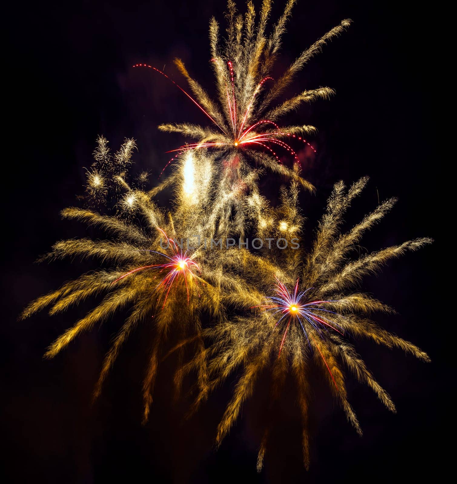 Firework celebration Barcelona Spain, fireworks festivals of Merced-2012