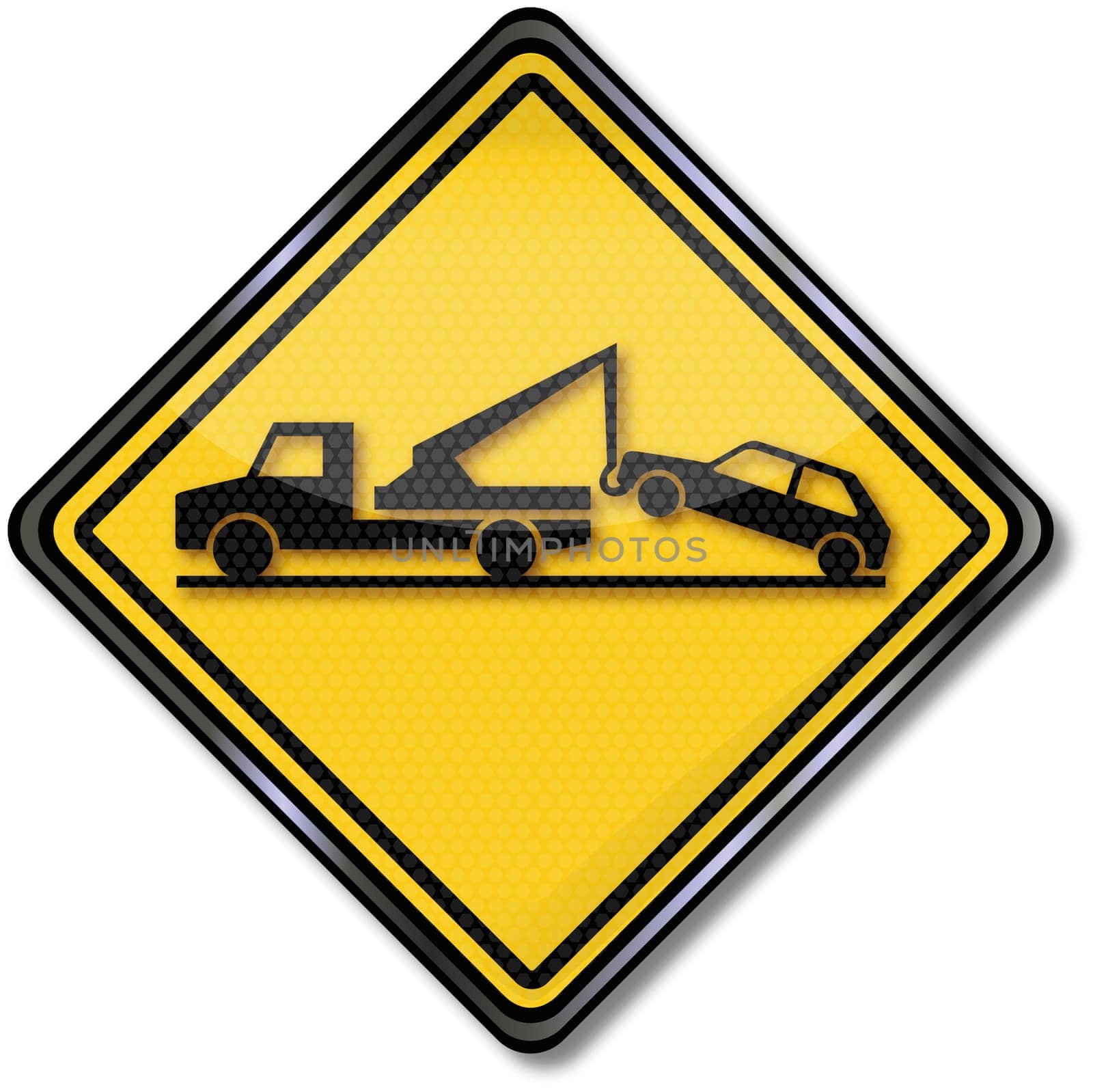 Sign Car Towing