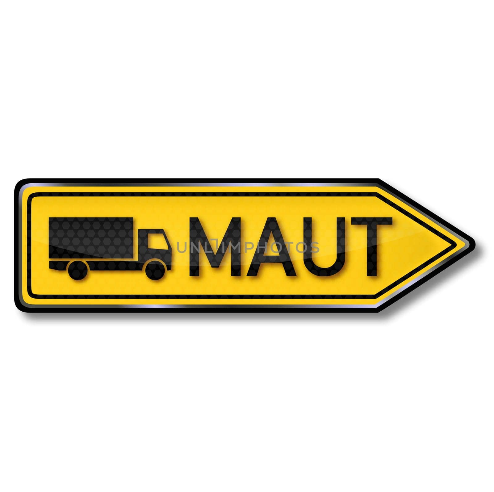 Traffic sign toll for trucks