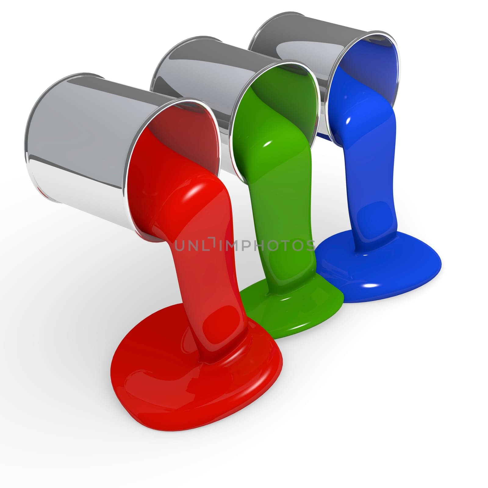 Color can with glossy paint