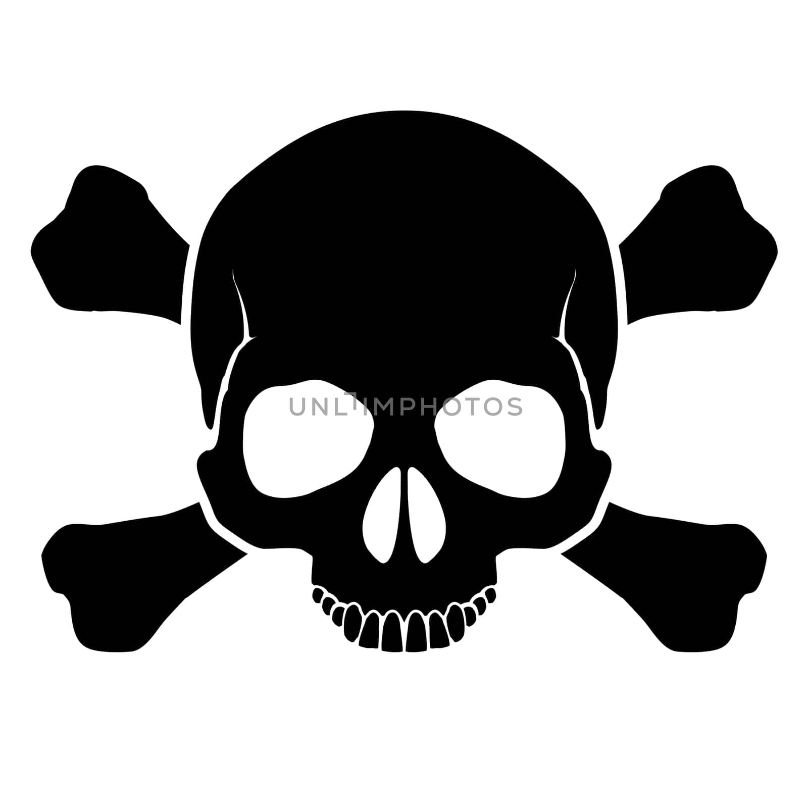 The mark warning of an opportunity of defeat by an electric current, and other dangers