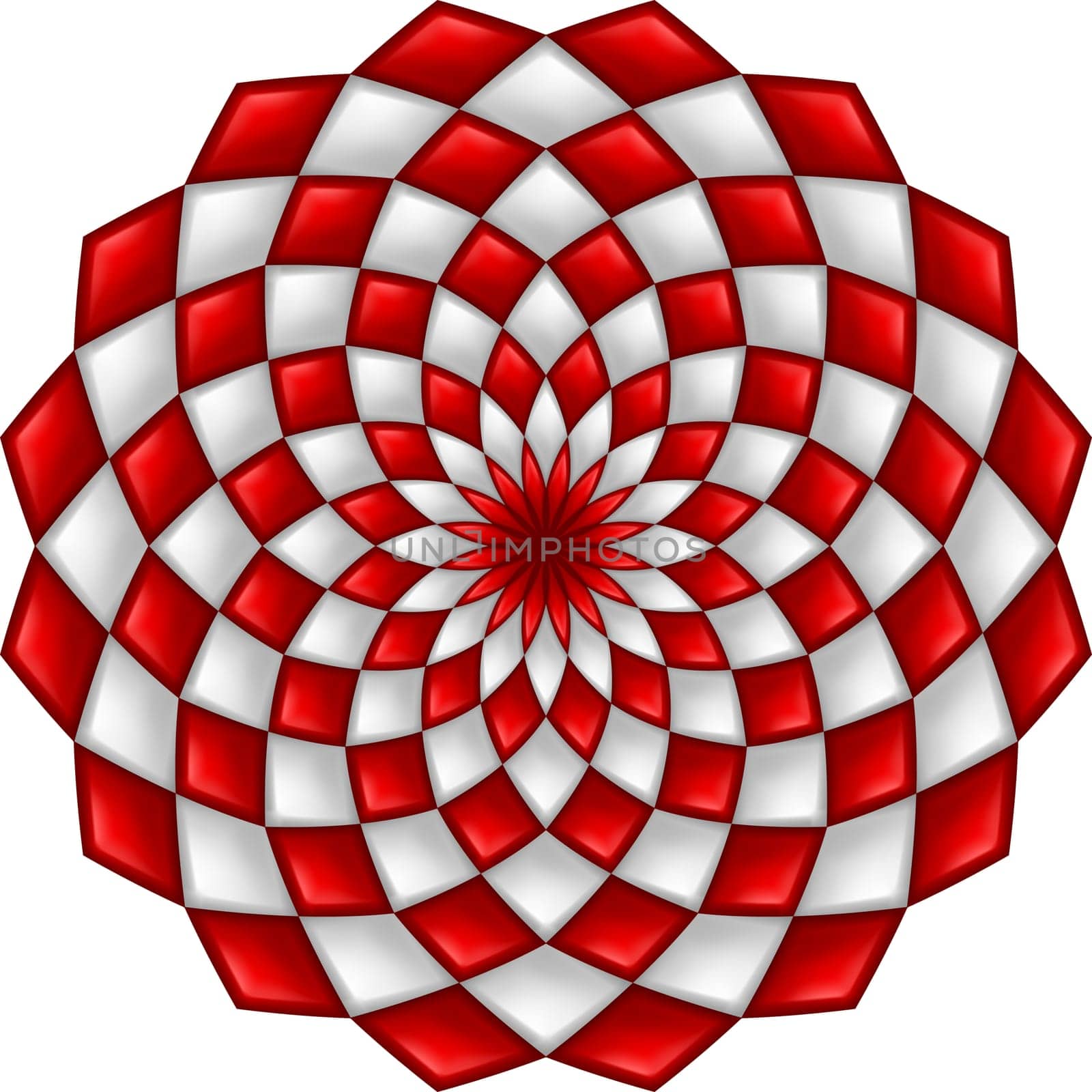 Cool Abstract Texture with Geometric Shape on white