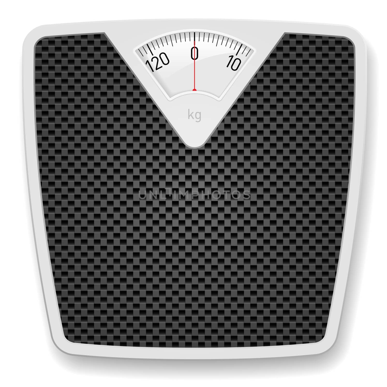 Bathroom Weight Scale. Illustration on white background