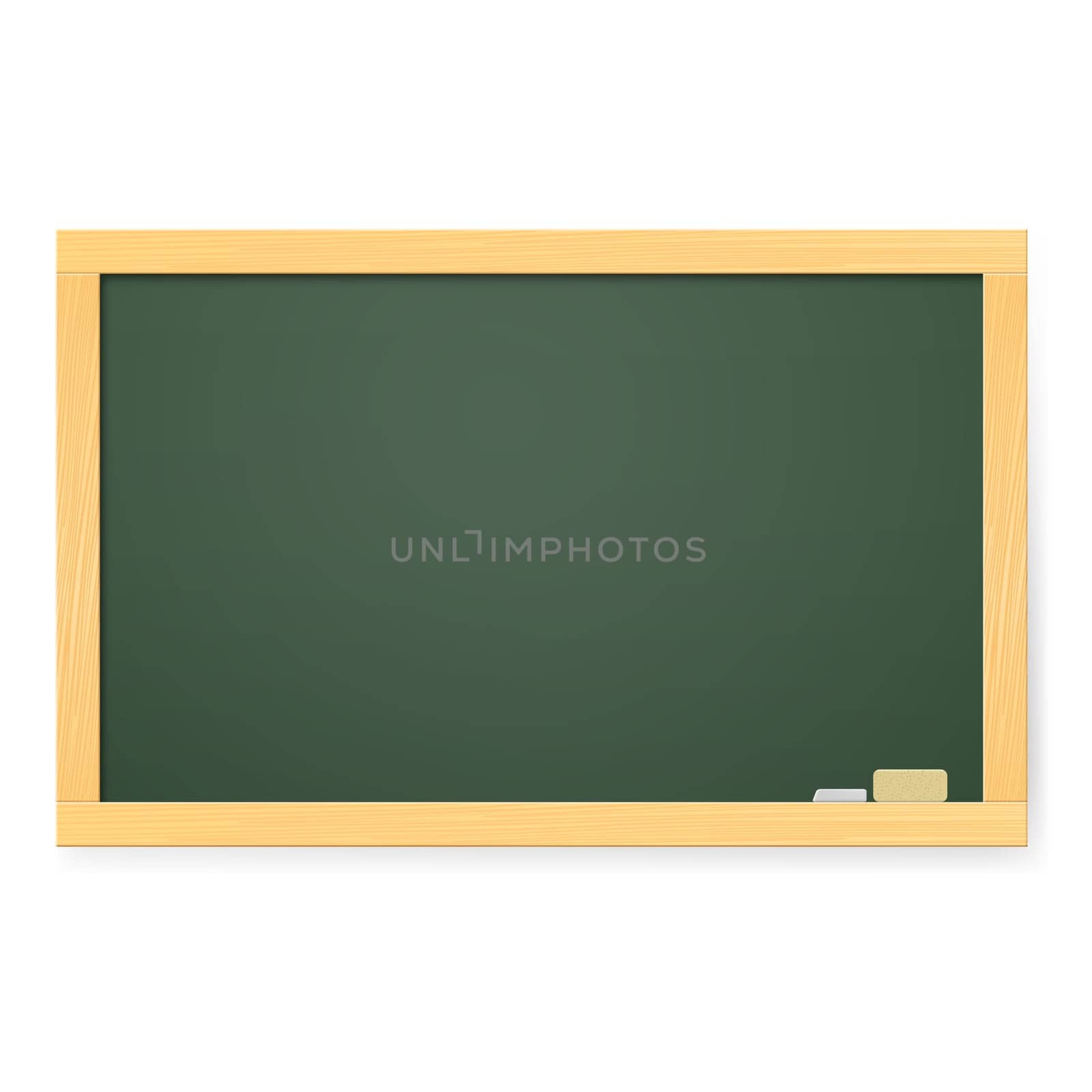 Realistic school board. Illustration on white background