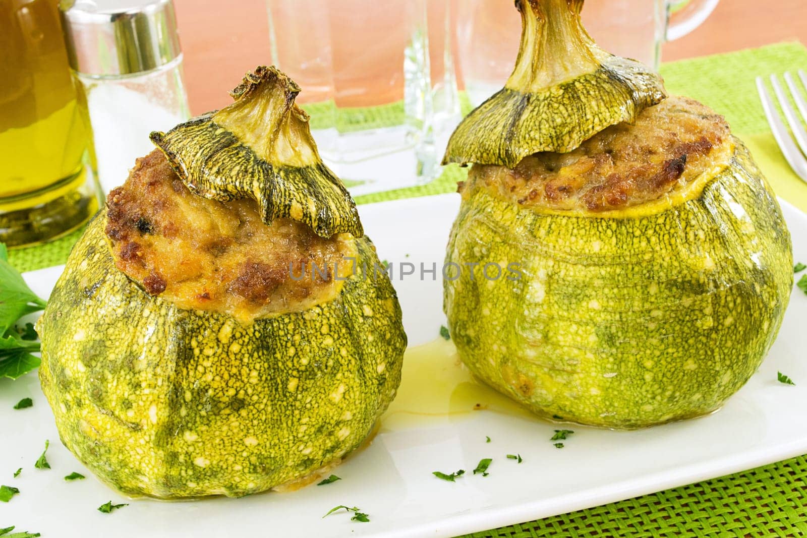 vegetables and meat