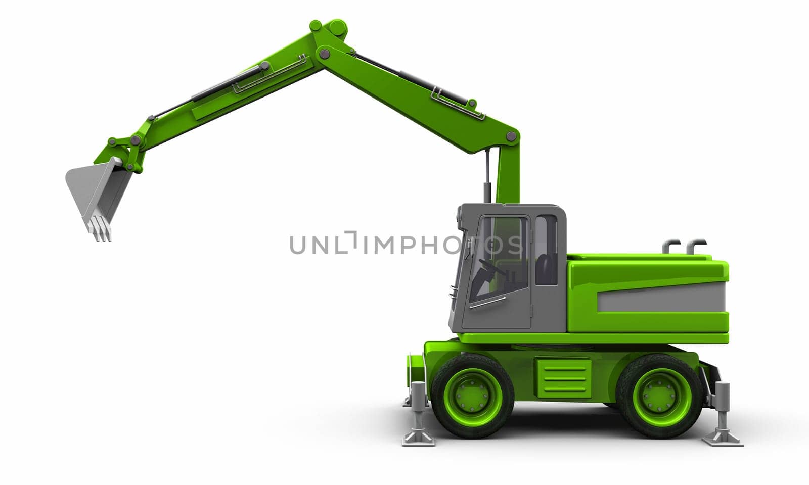 The green shovel excavator 08