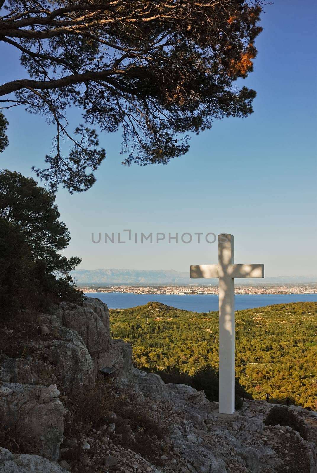 Cross on a hill