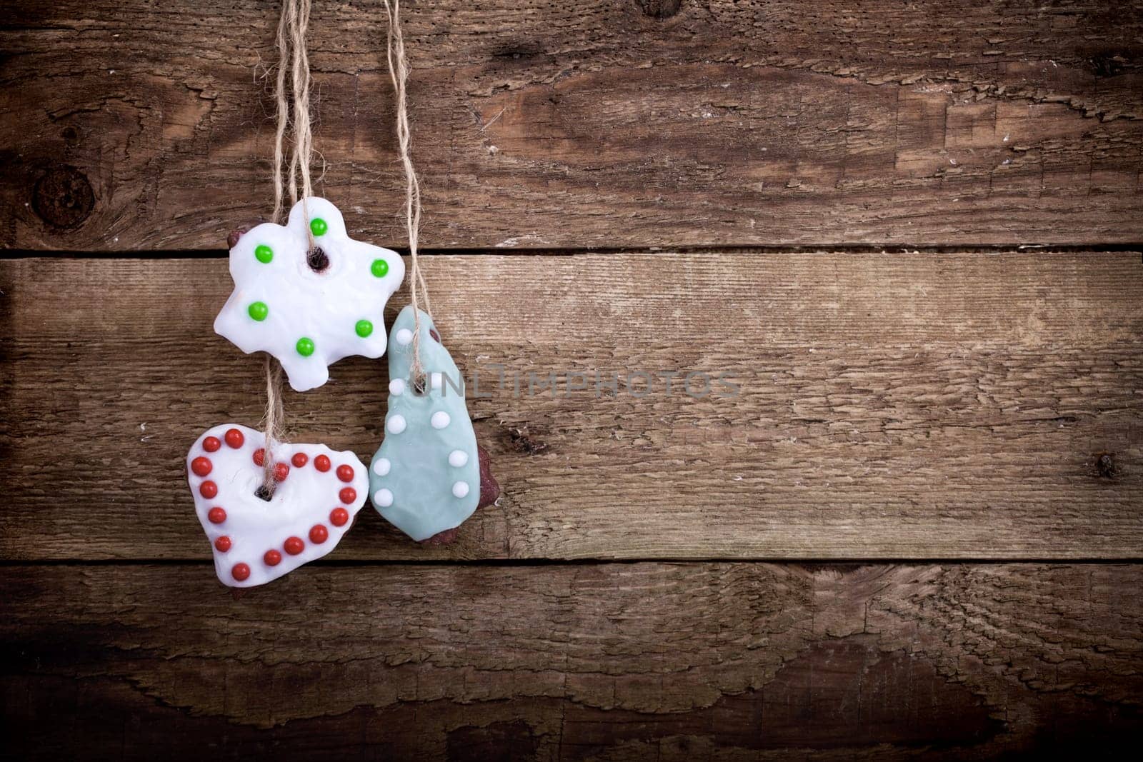 Cookies on the wooden board