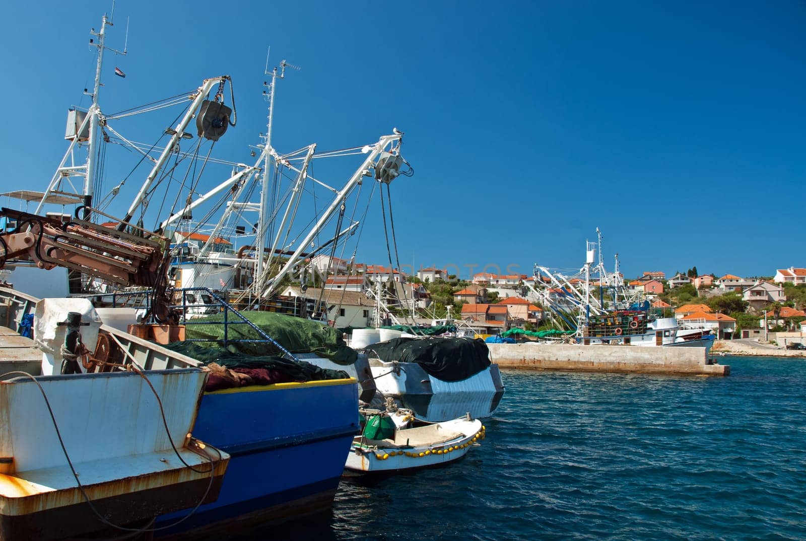 Fishing cutter in the harbour