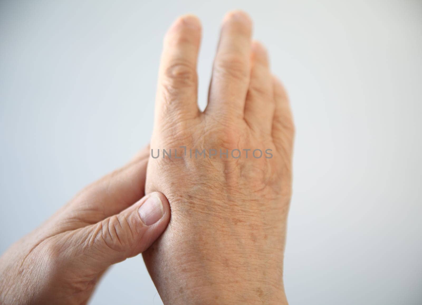 man with aching hand