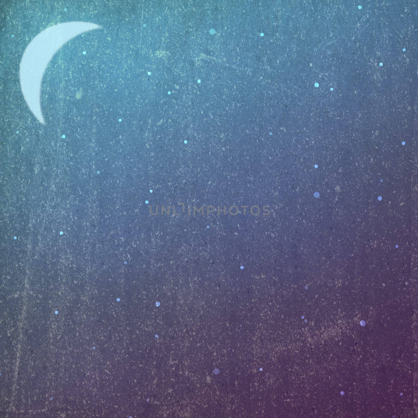 grunge / vintage night background with moon