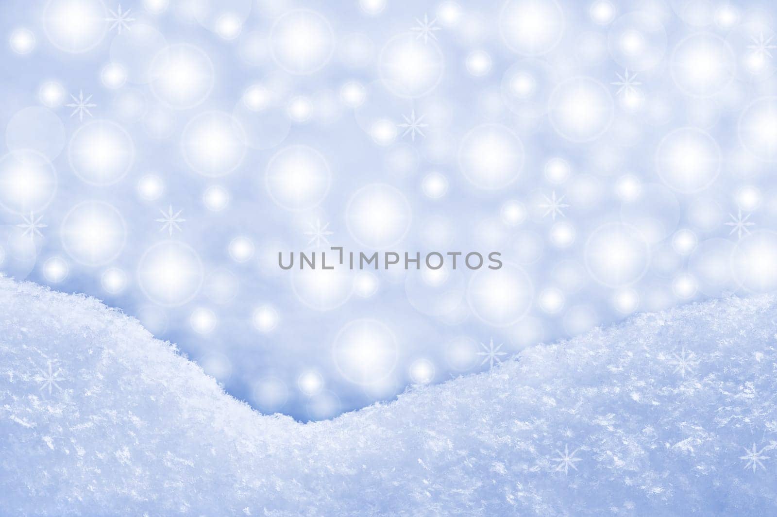 Detail of snowdrift and sparkling background