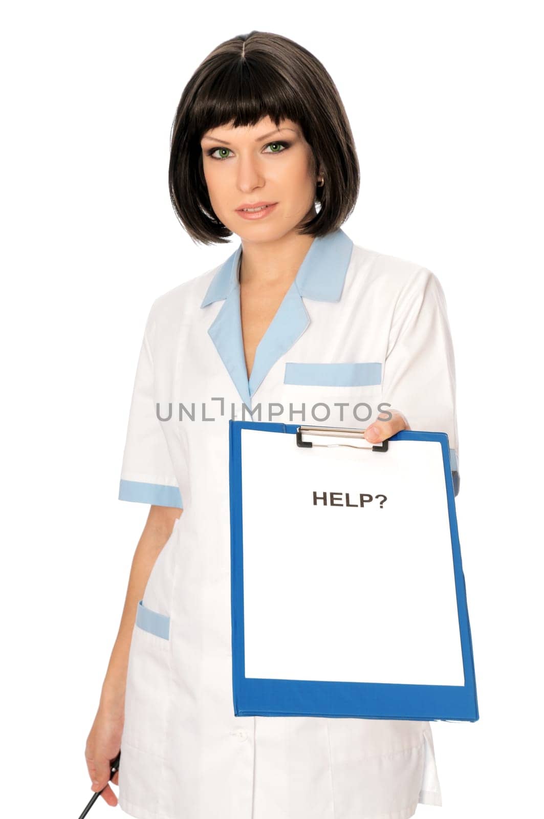 The doctor proposes her help to patients