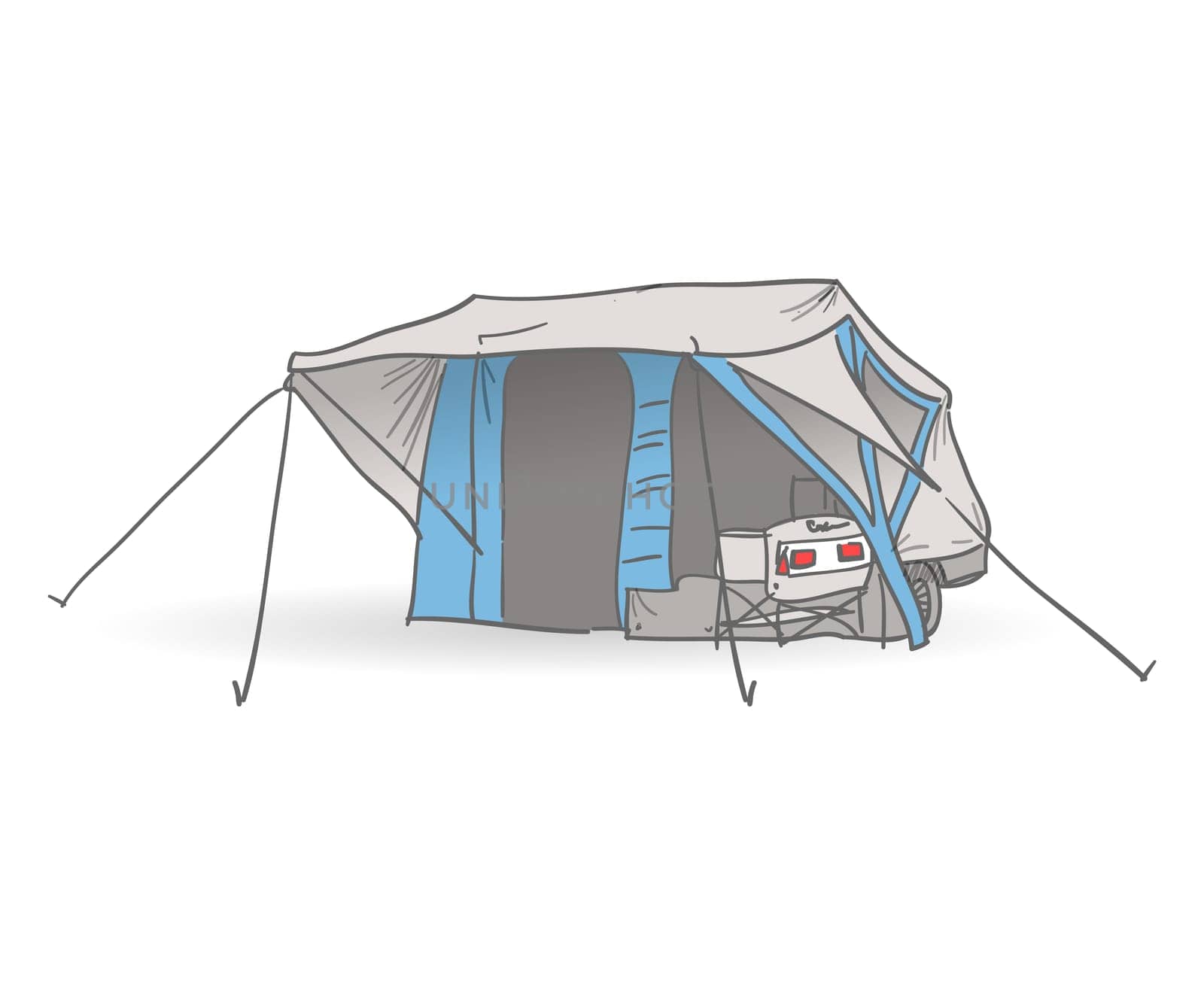 Outdoor travel equipment great for summer relaxation