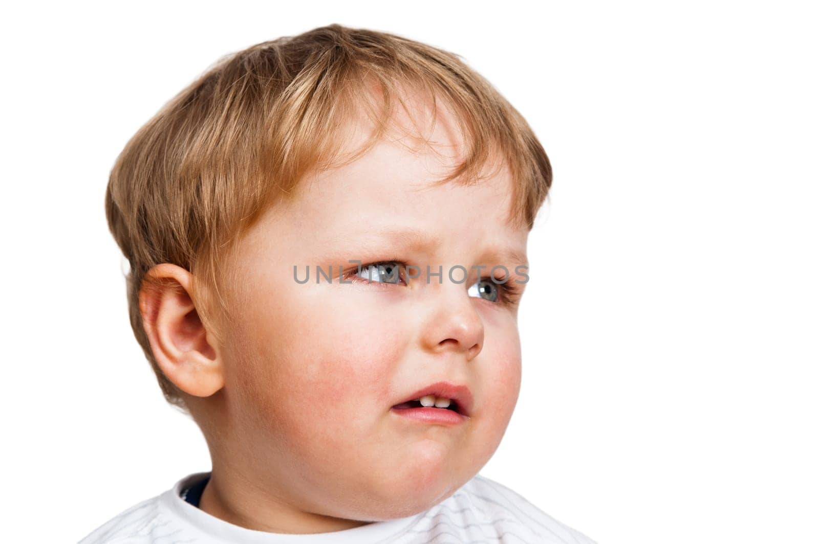 Portrait of the little boy, close up