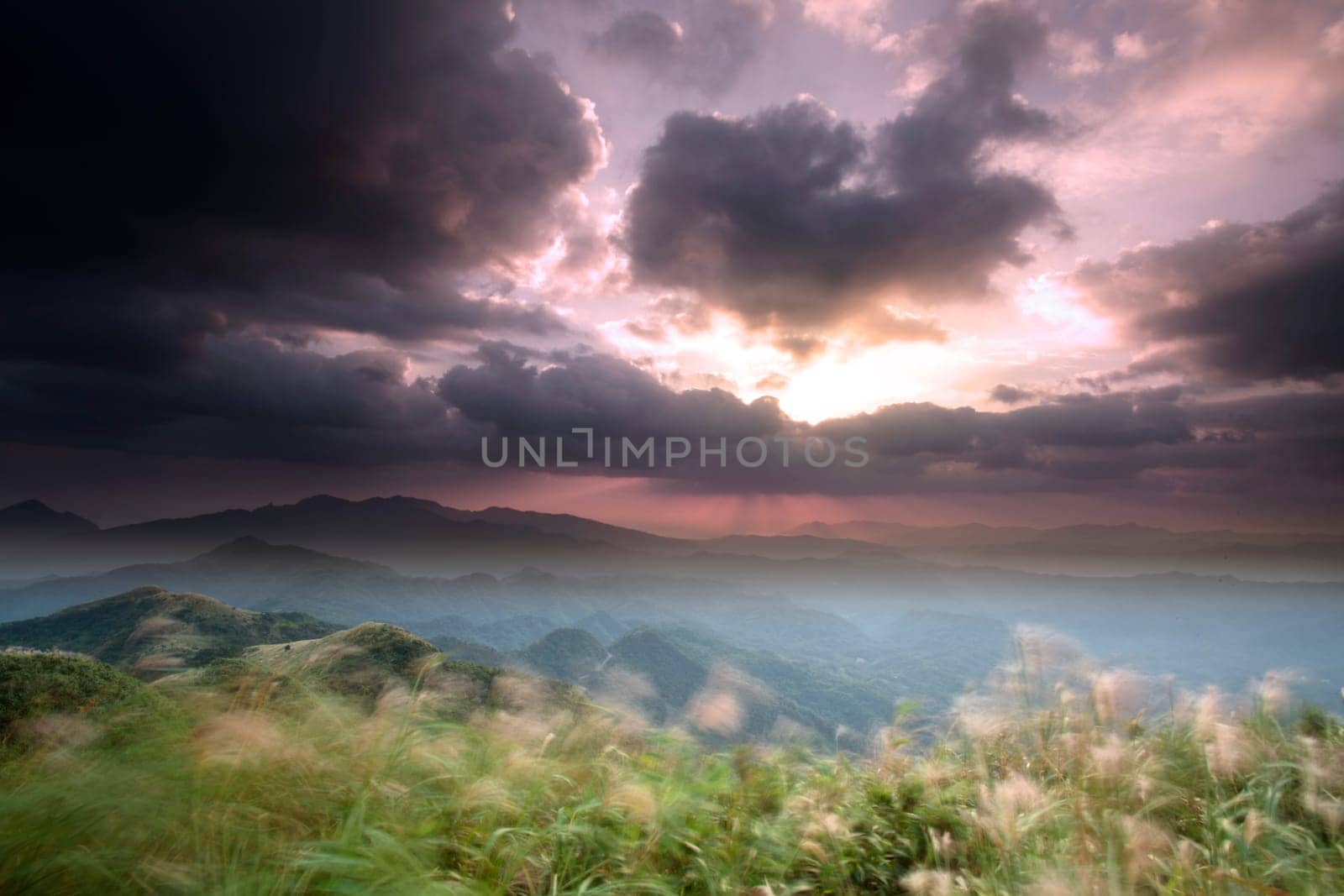 Fifth Mountain Sunrise, the new Taipei, Taiwan for adv or others purpose use