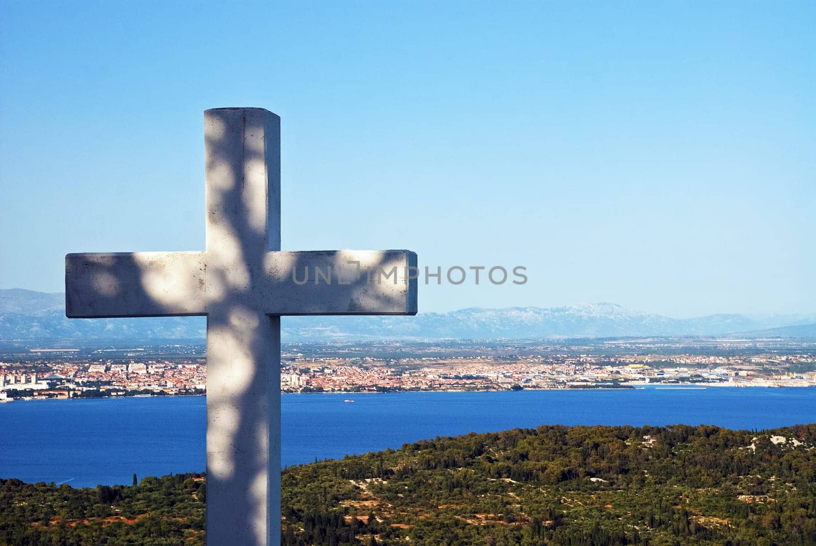Cross on the island of Ugljan in Croatia