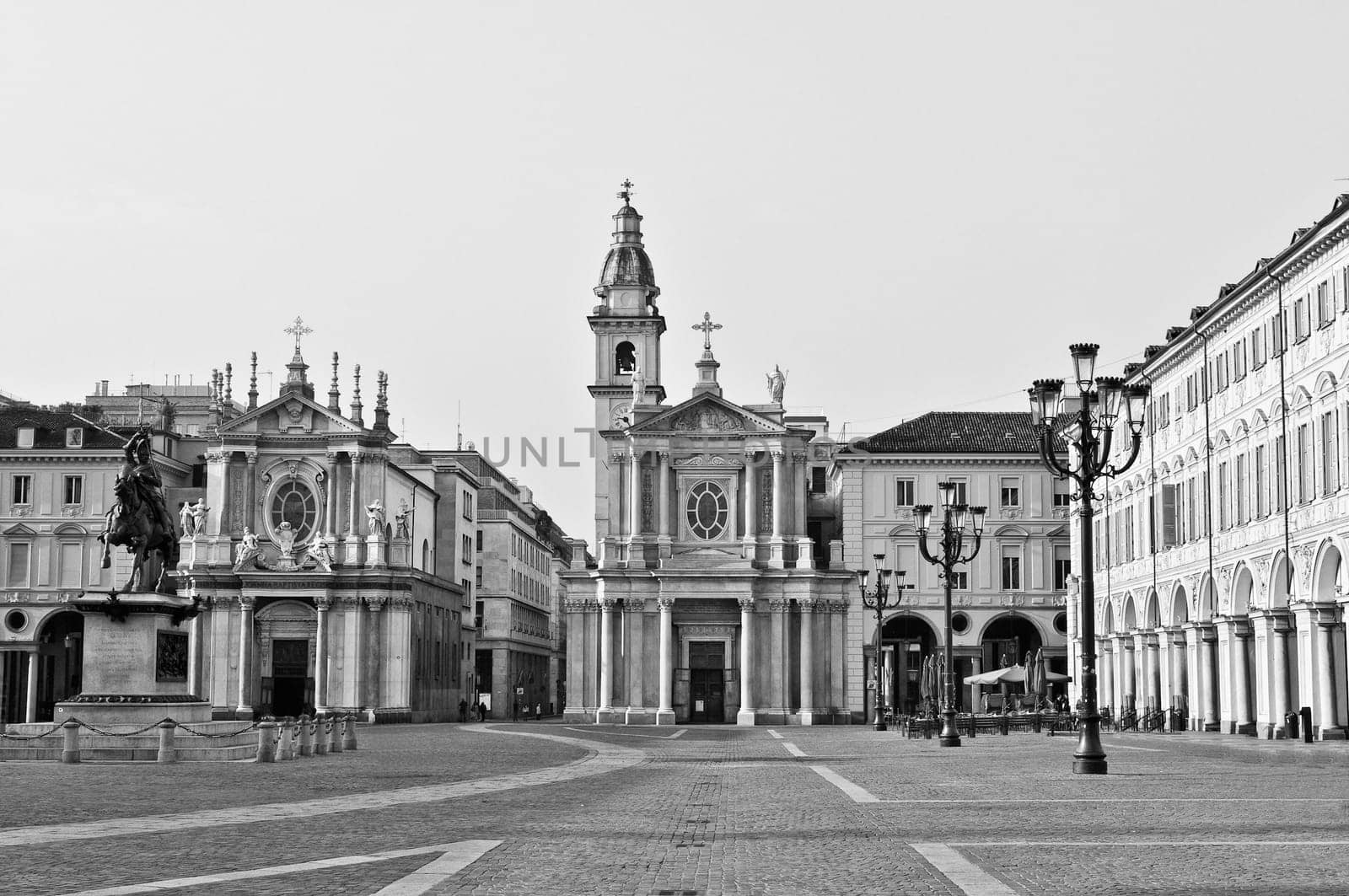 Piazza San Carlo in Turin (Torino) baroque architecture