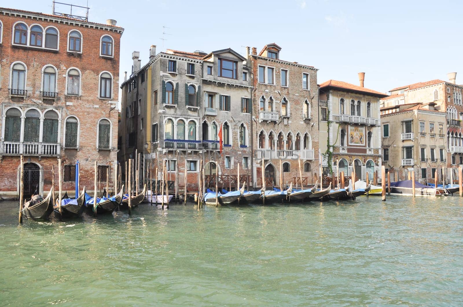 View of the city of Venice (Venezia) from the Grand Canal