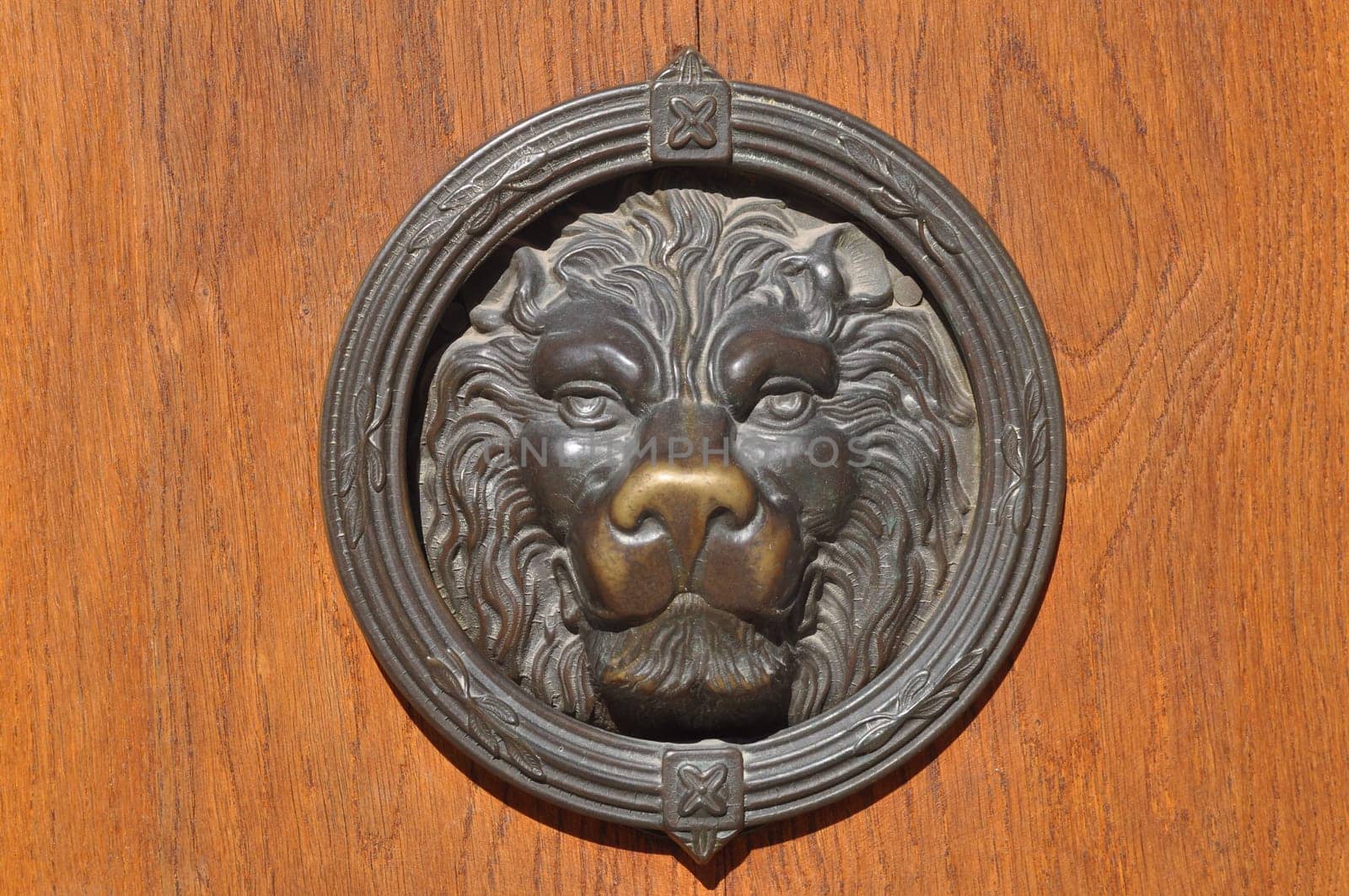 Detail of an ancient Venetian mask in the city of Venice (Venezia) in Italy