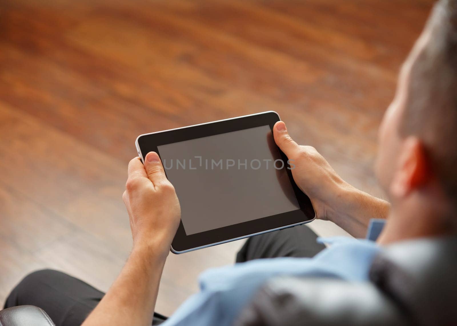 business man with digital tablet