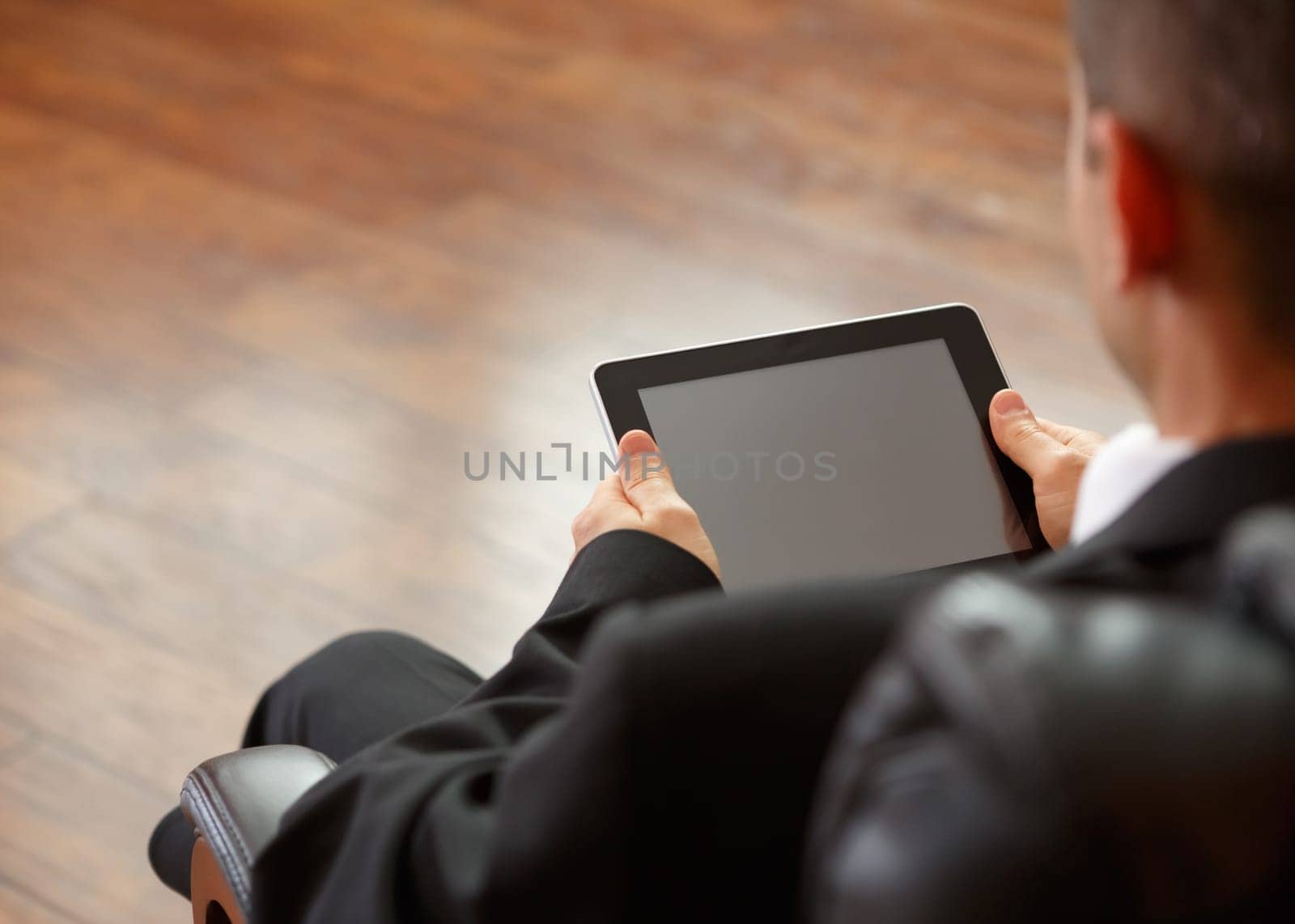 business man with digital tablet