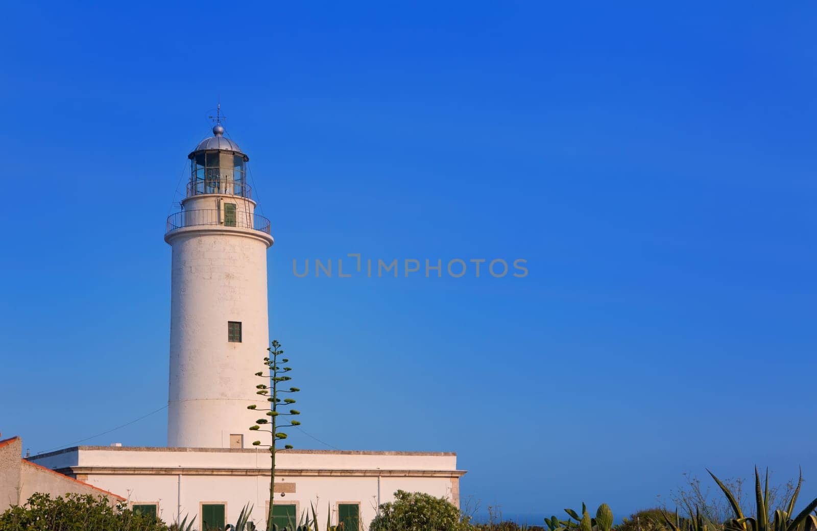Formentera La Mola lighthouse near Ibiza at Balearic islands