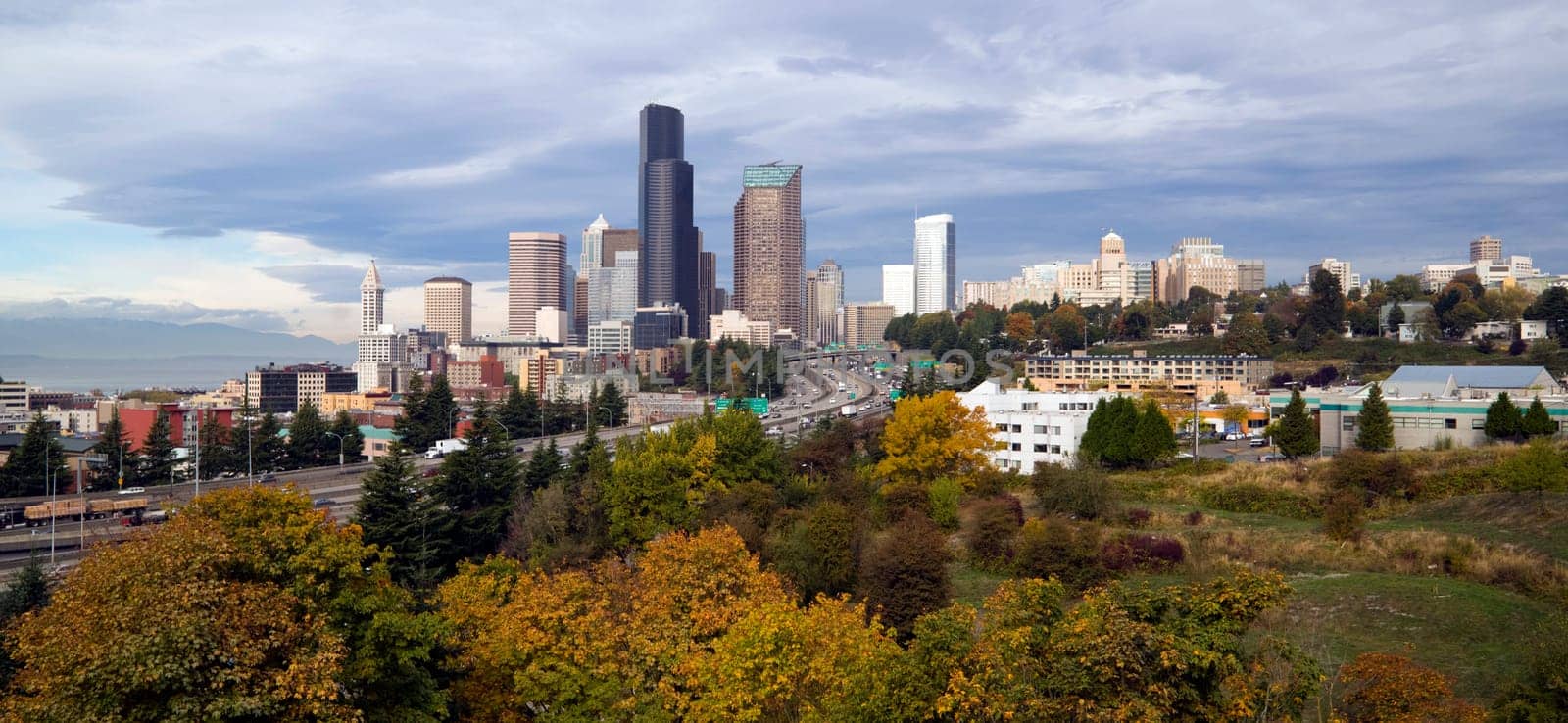 Seattle from Beacon HIll on a crisp fall day
