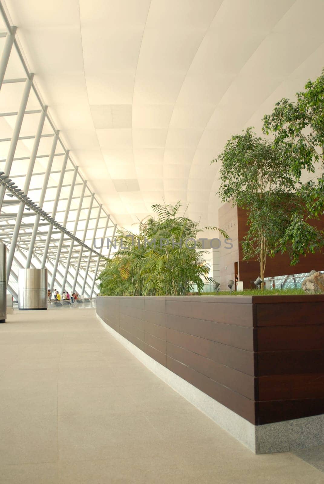corridor at new airport of Carrasco. Montevideo city, Uruguay