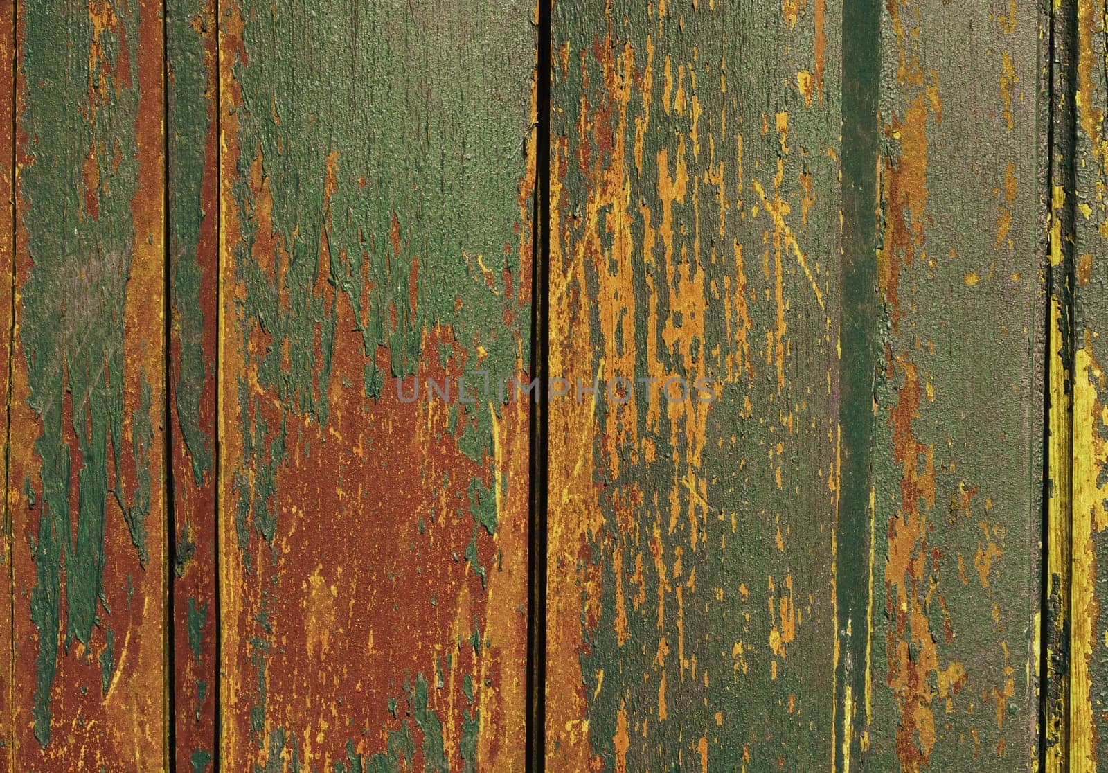 Vintage wooden texture with grunge paint close up. Useful as background for design works.