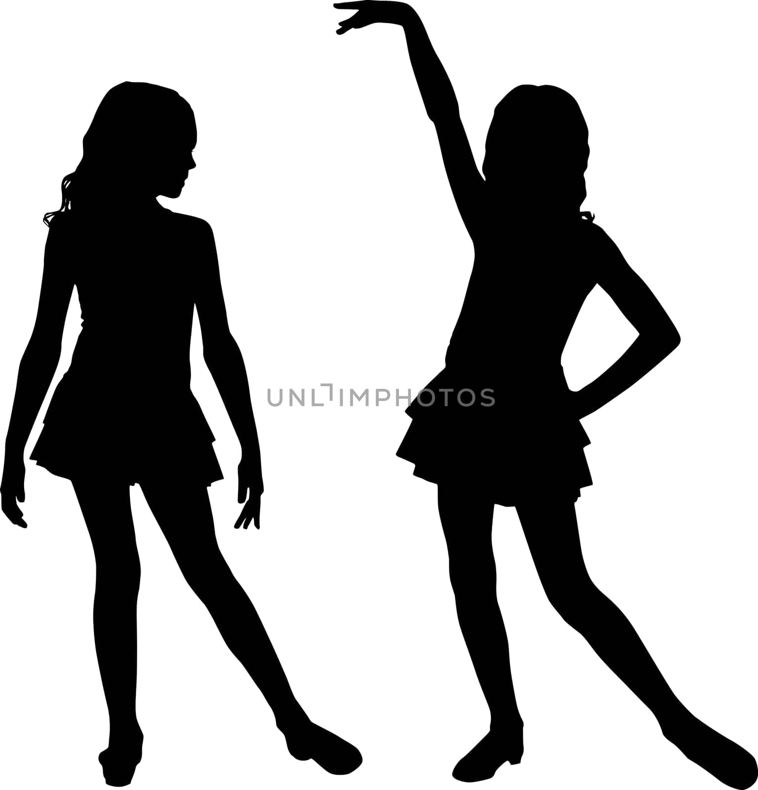 Joy silhouette children