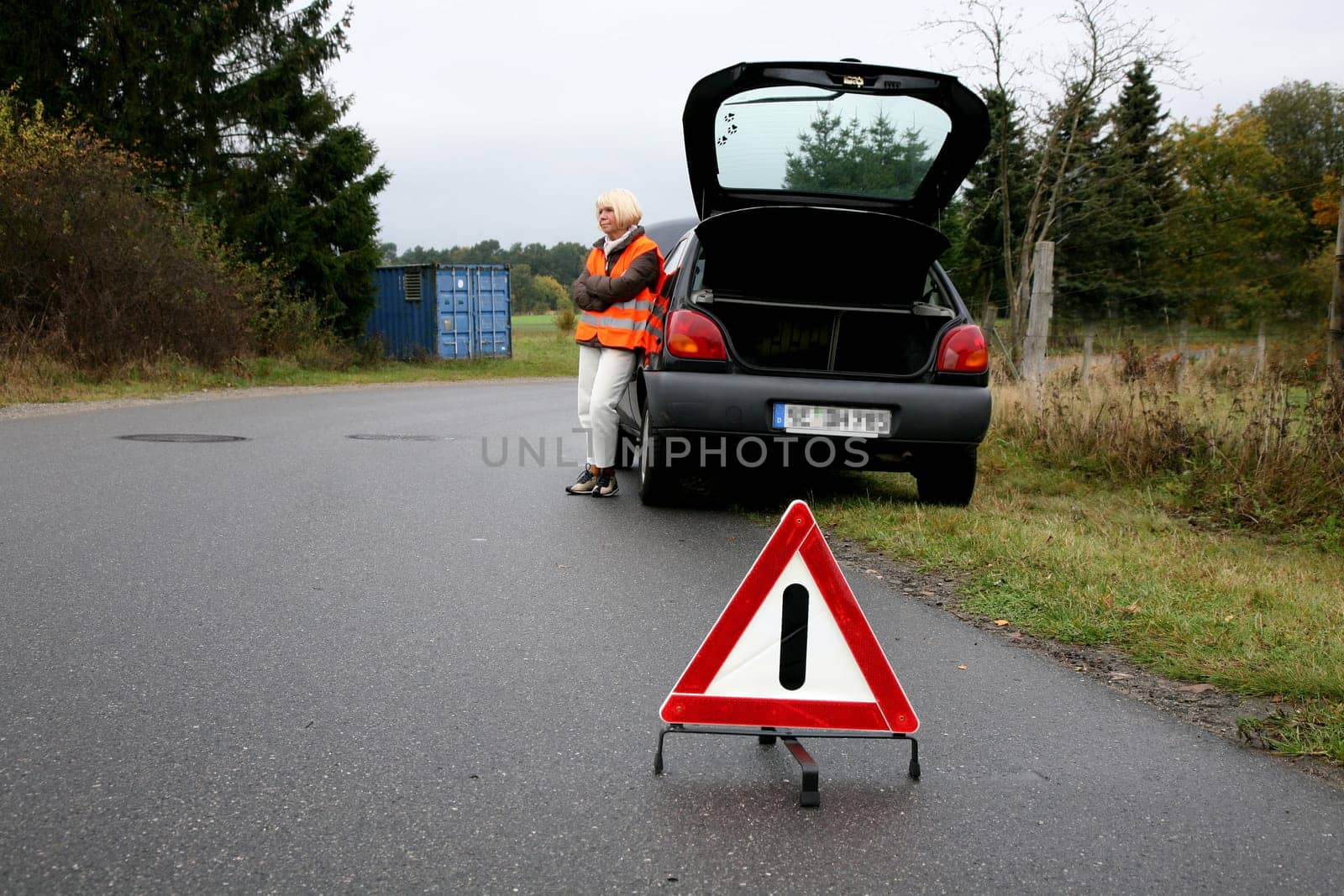 Senior citizen has broken down