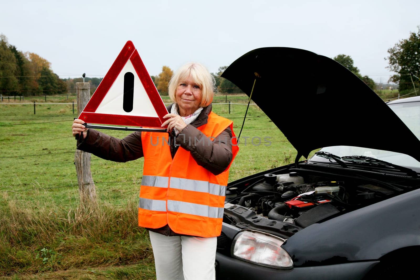 Senior citizen has broken down