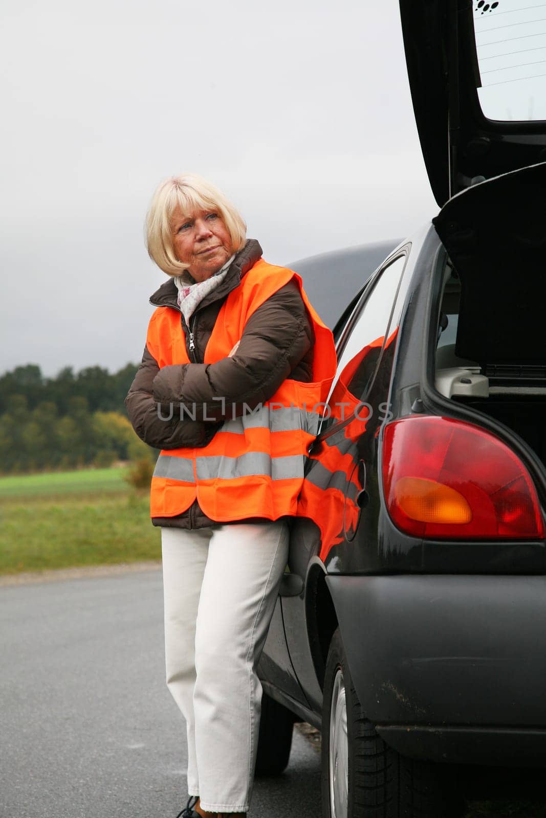 Senior citizen has broken down