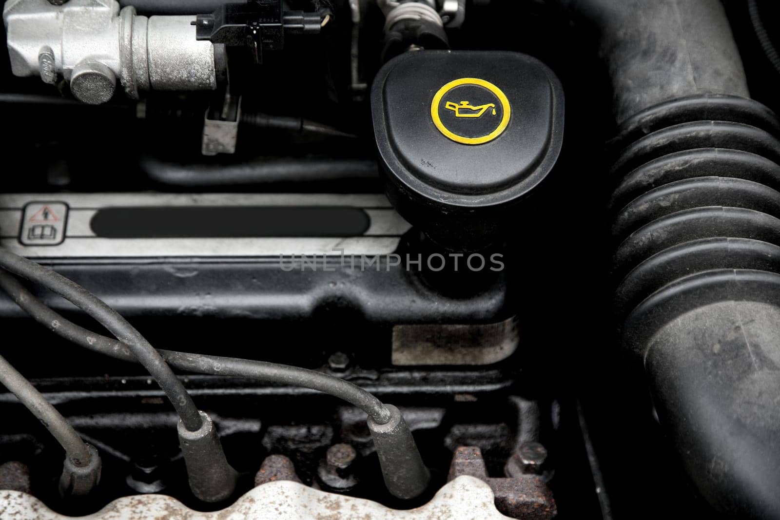 View into the engine compartment