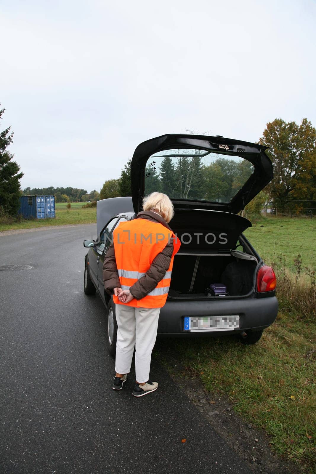 Senior citizen has broken down