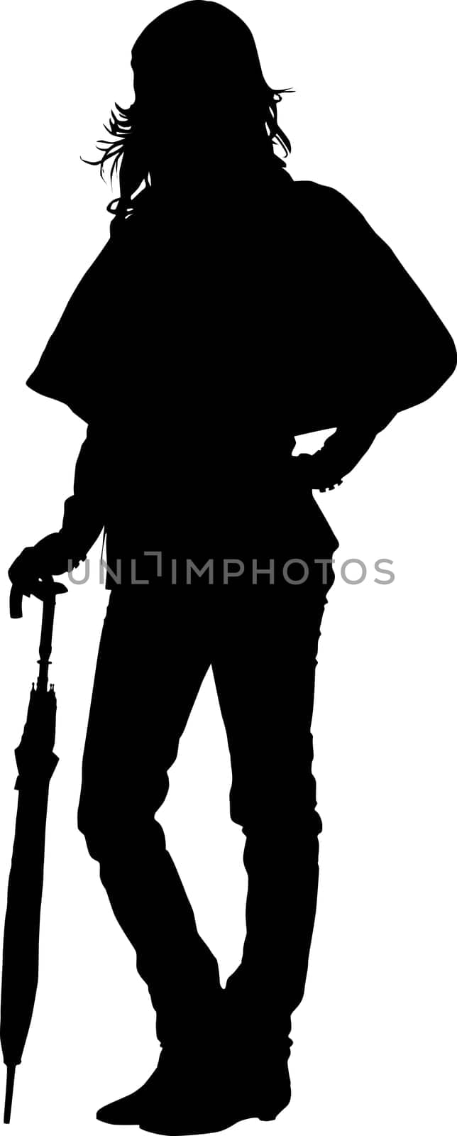 Fashion girl silhouette