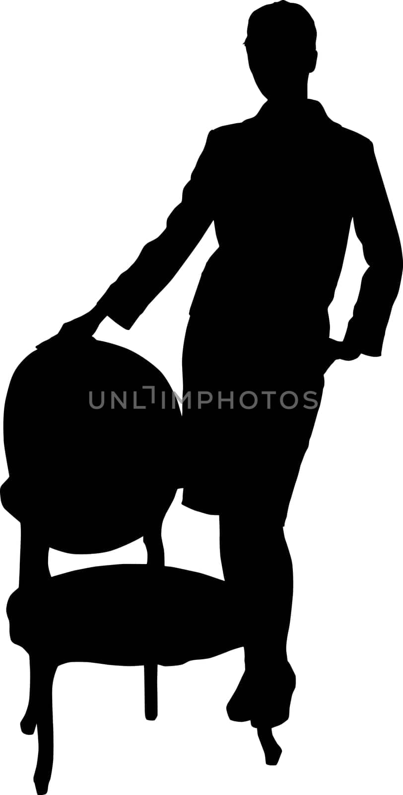 Fashion girl silhouette