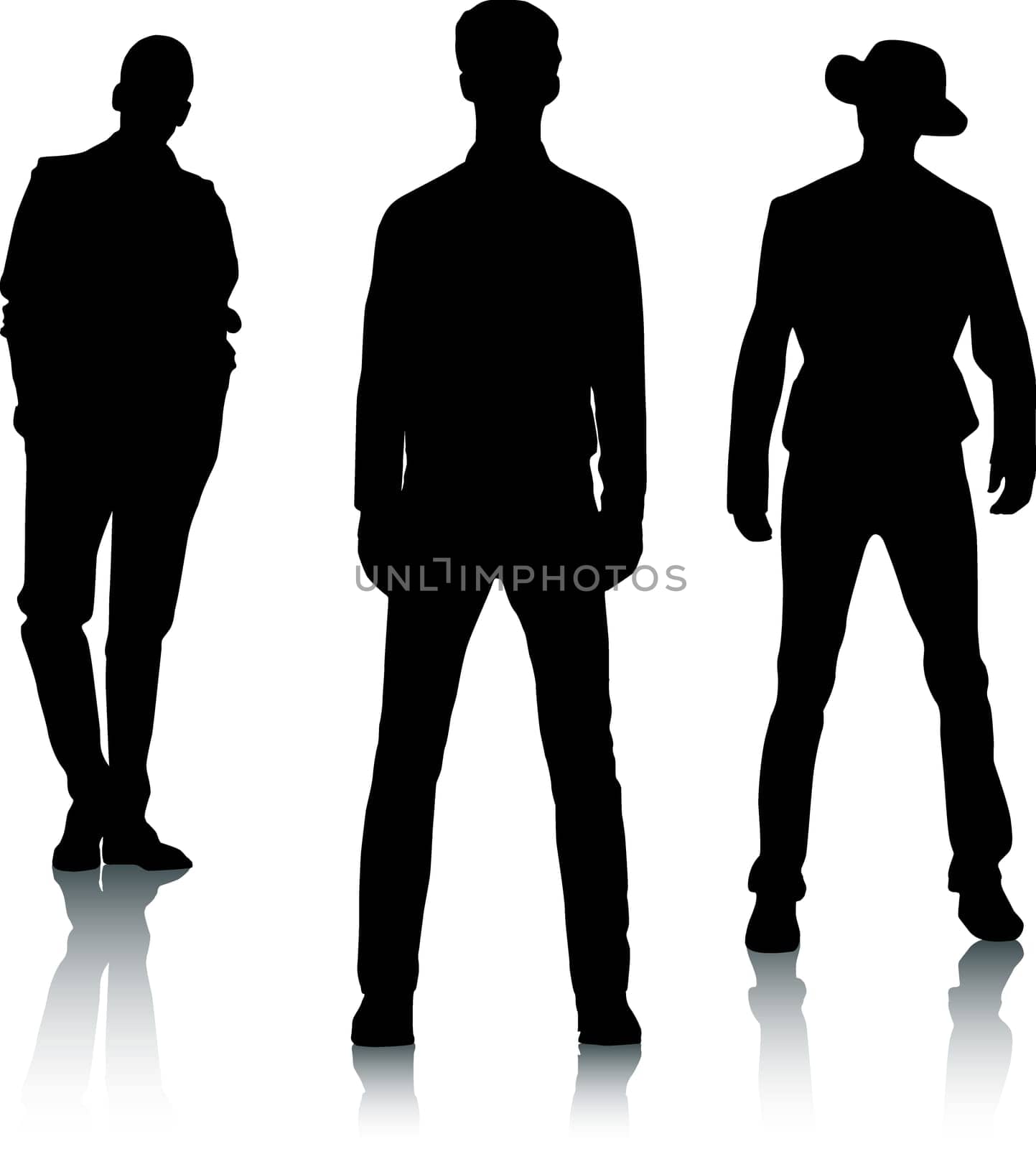 Silhouette fashion men