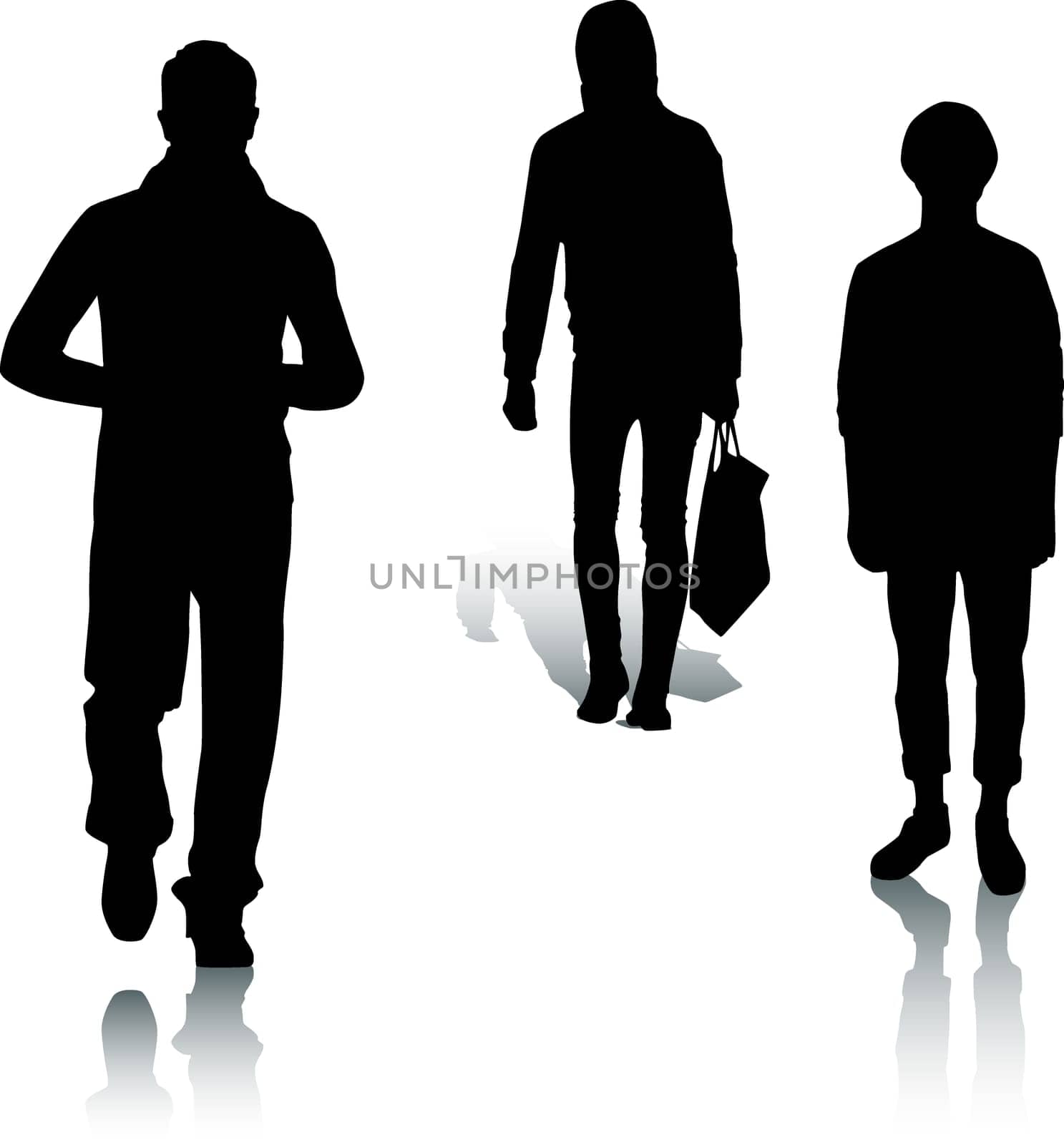 Silhouette fashion men