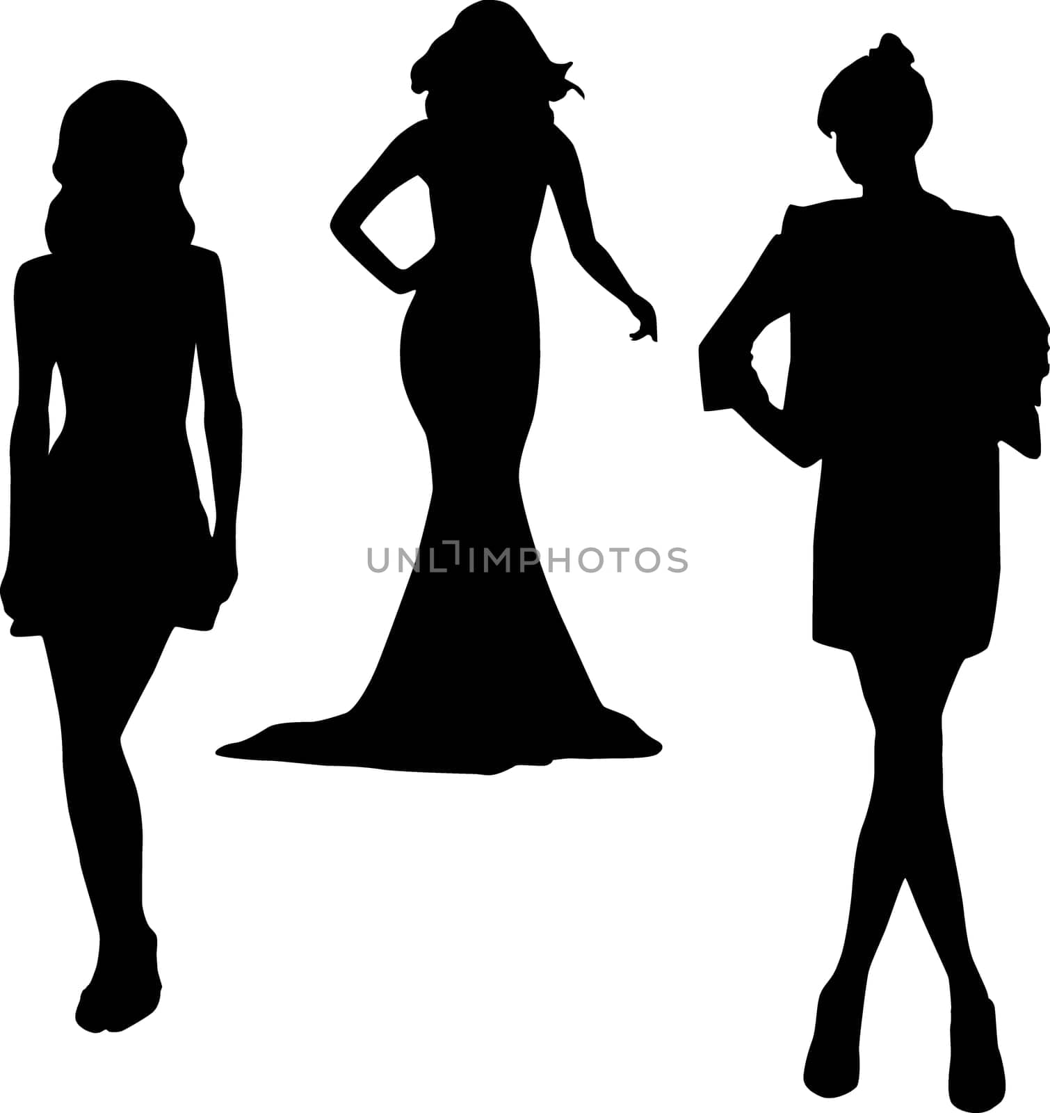 Silhouette fashion girls