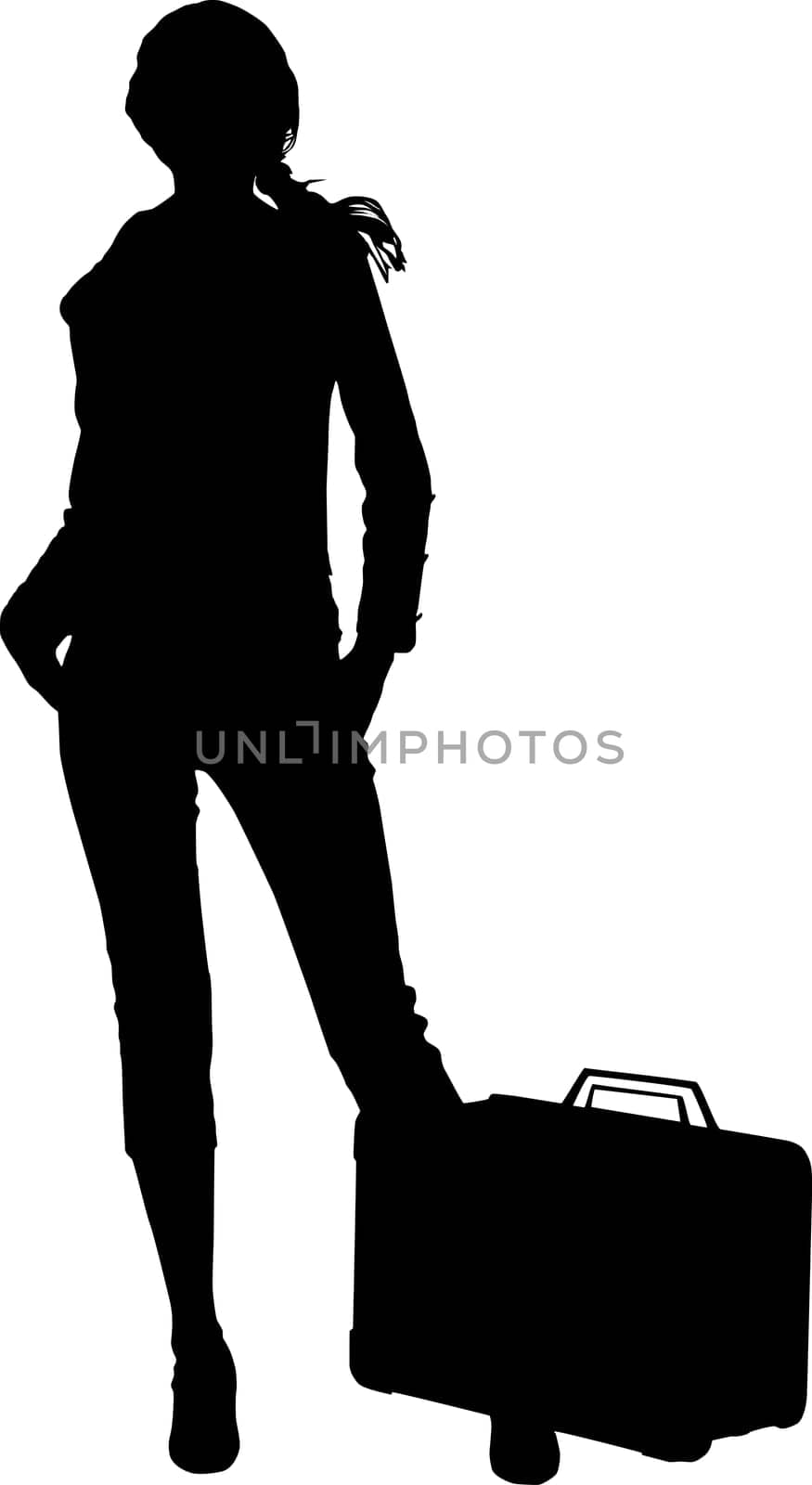 Fashion girl silhouette